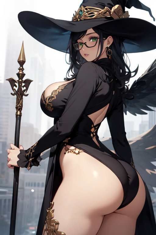 サンプル画像5:【微エロ】非日常誘惑美女Vol.2 弟子を誘惑する黒髪ロング眼鏡魔女・アイリーンの場合(満点星) [d_341858]