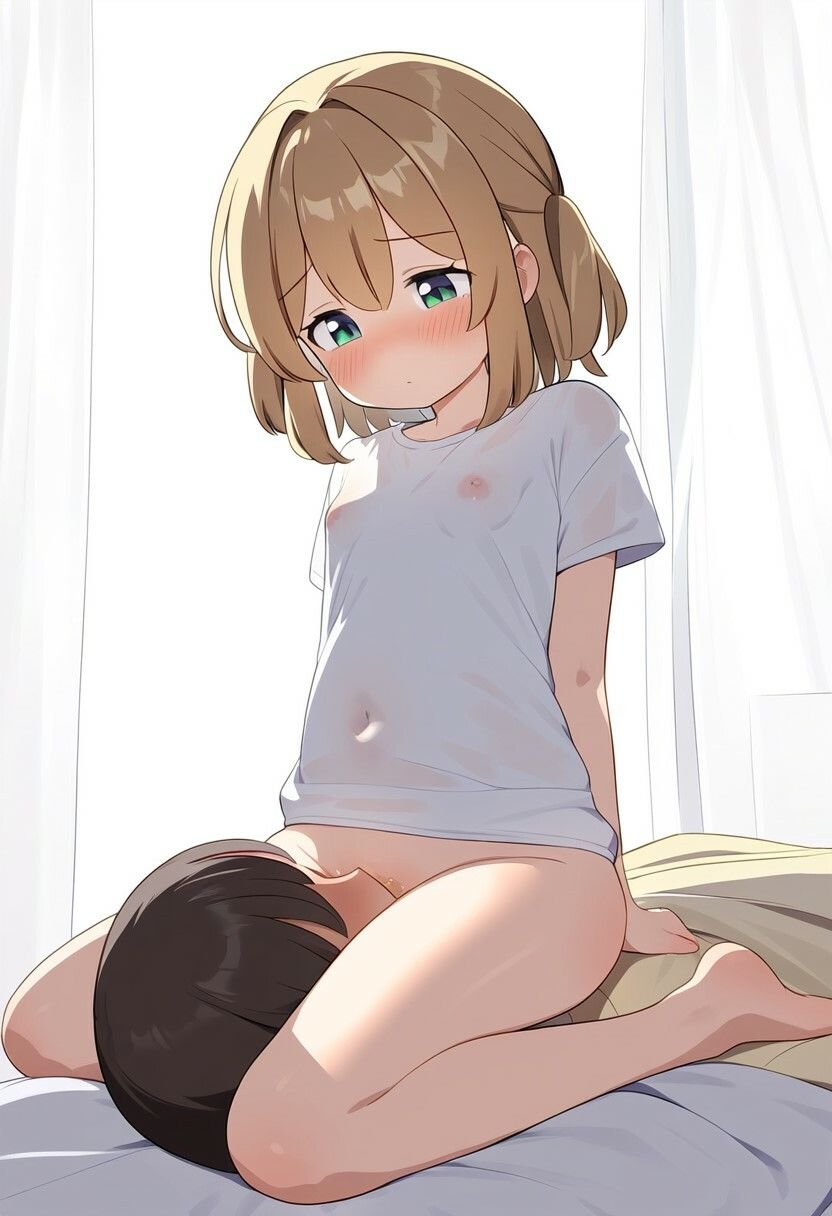 サンプル画像1:【閲覧注意】ベッドの上でためらいもなくおしっこをする少女たち(Clavicle) [d_341871]