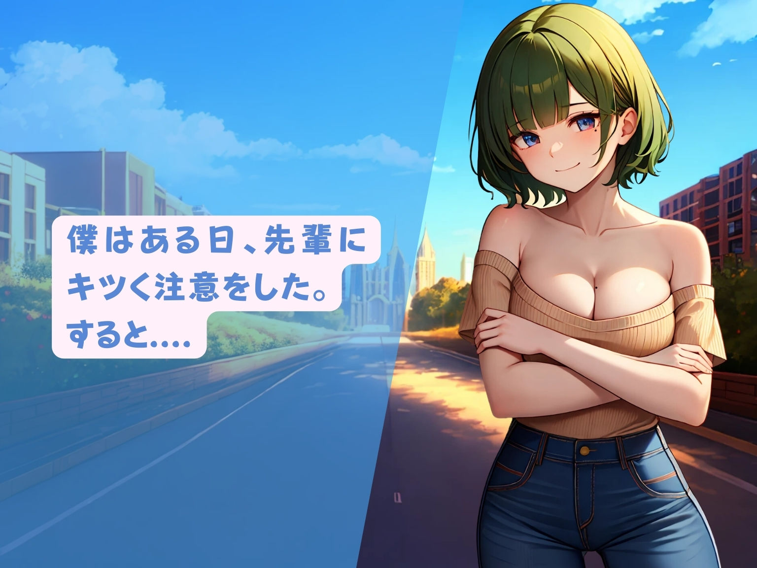 サンプル画像2:いたずら好きの先輩に仕返ししたった(ブリ) [d_341922]