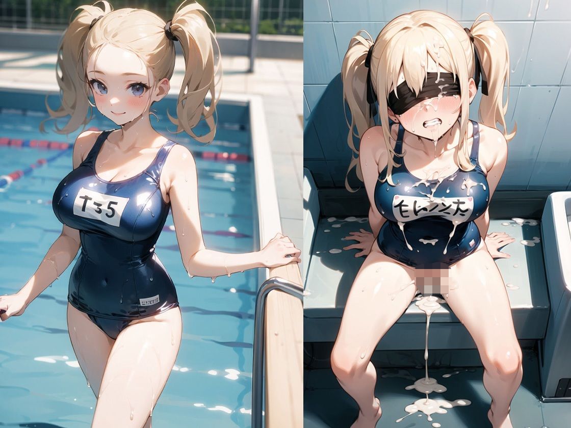 サンプル画像2:肉便器スク水JK(ココナッツパンチS) [d_341982]