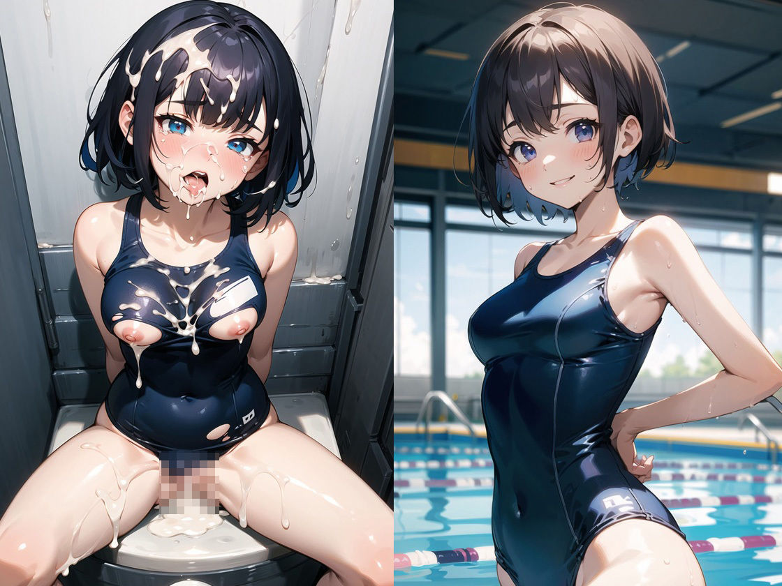 サンプル画像5:肉便器スク水JK(ココナッツパンチS) [d_341982]