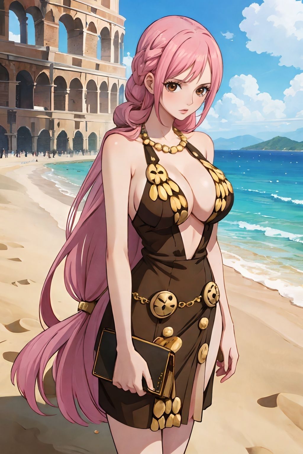 ビーチでハメ撮り レベッカ