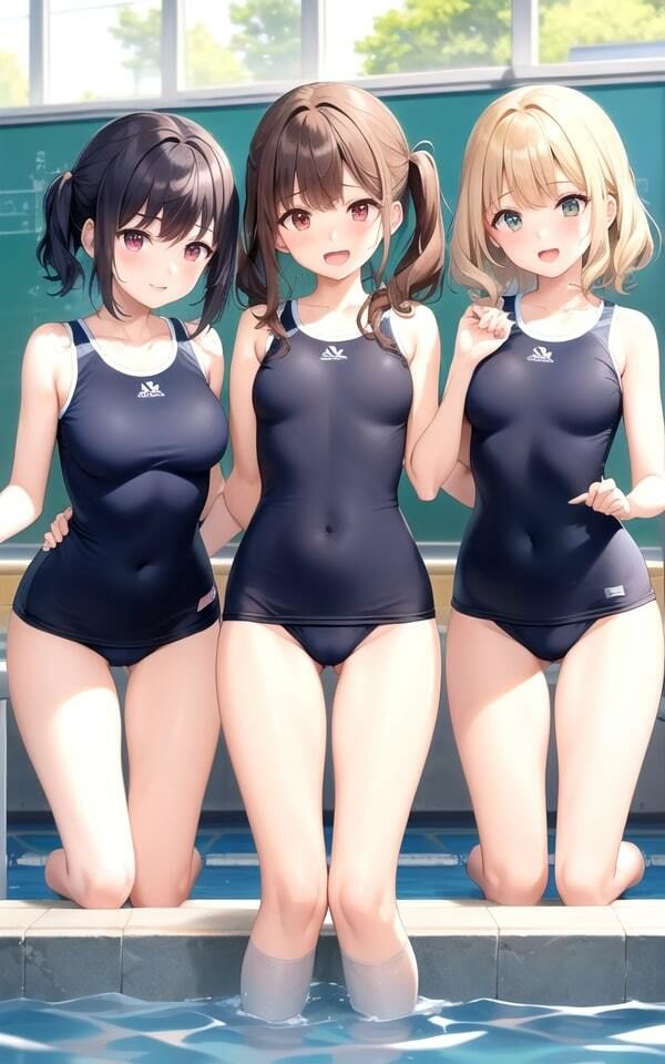 サンプル画像1:えちえち学園にエッチなカメラマンが潜入！プールの授業でJKを大胆撮影(えい愛製作委員会) [d_342092]