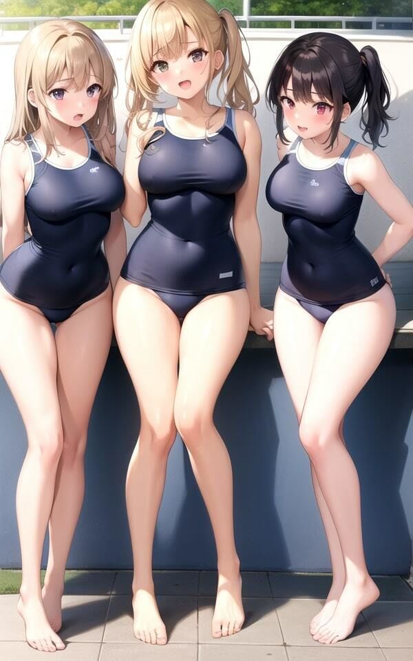 サンプル画像1:レベルが高い女子○のプールでエッチな写真撮影102枚(おやすみバニー) [d_342101]