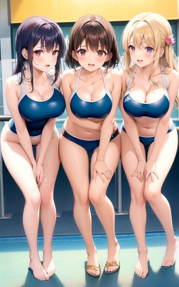 サンプル画像3:レベルが高い女子○のプールでエッチな写真撮影102枚(おやすみバニー) [d_342101]