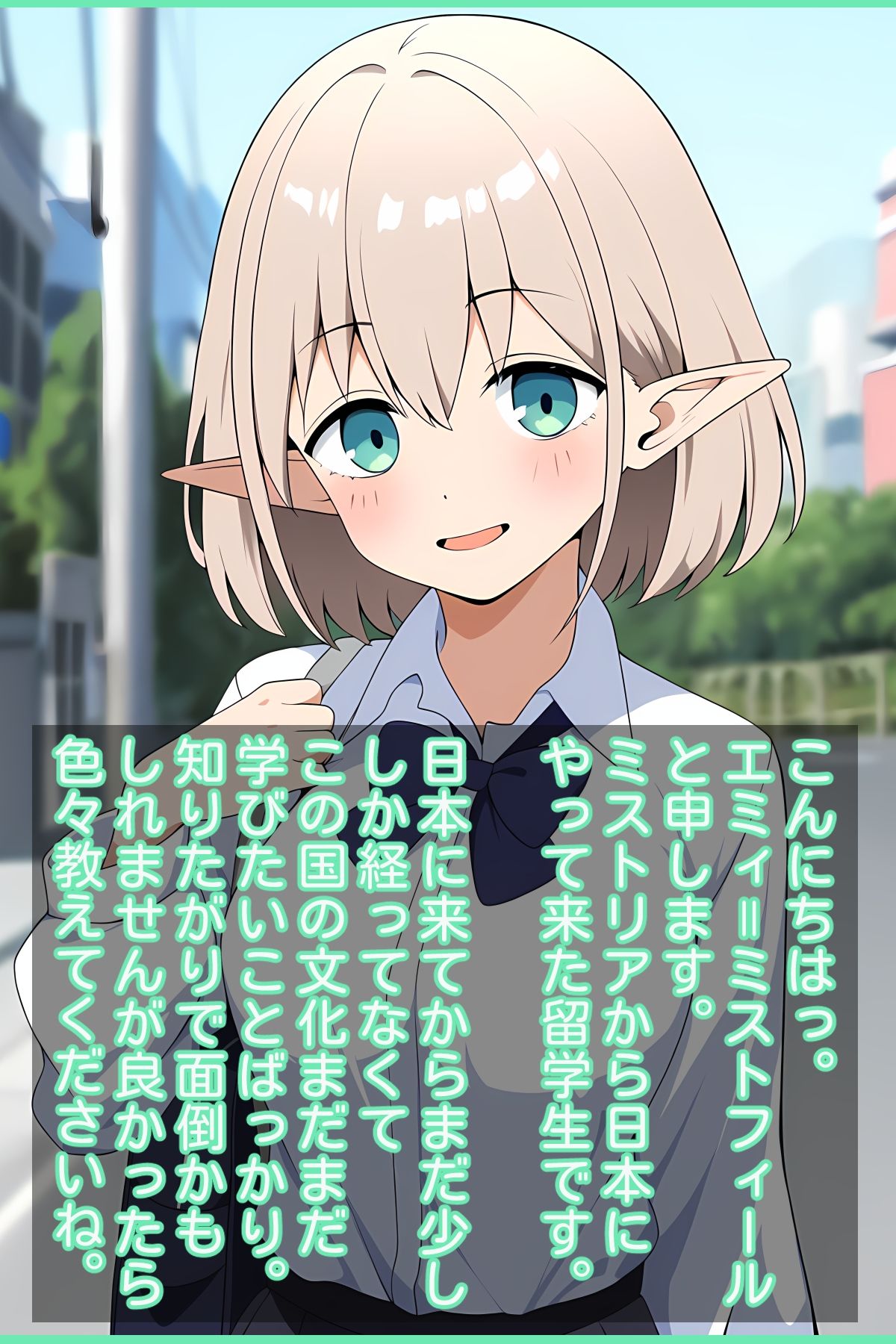 サンプル画像1:エルフ留学生の痴的好奇心(ぽんくりぽーん) [d_342129]