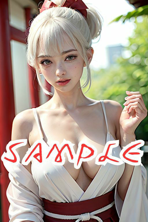 サンプル画像1:日米露出巫女対決 勝つのはどちら？(蟹江西) [d_342272]