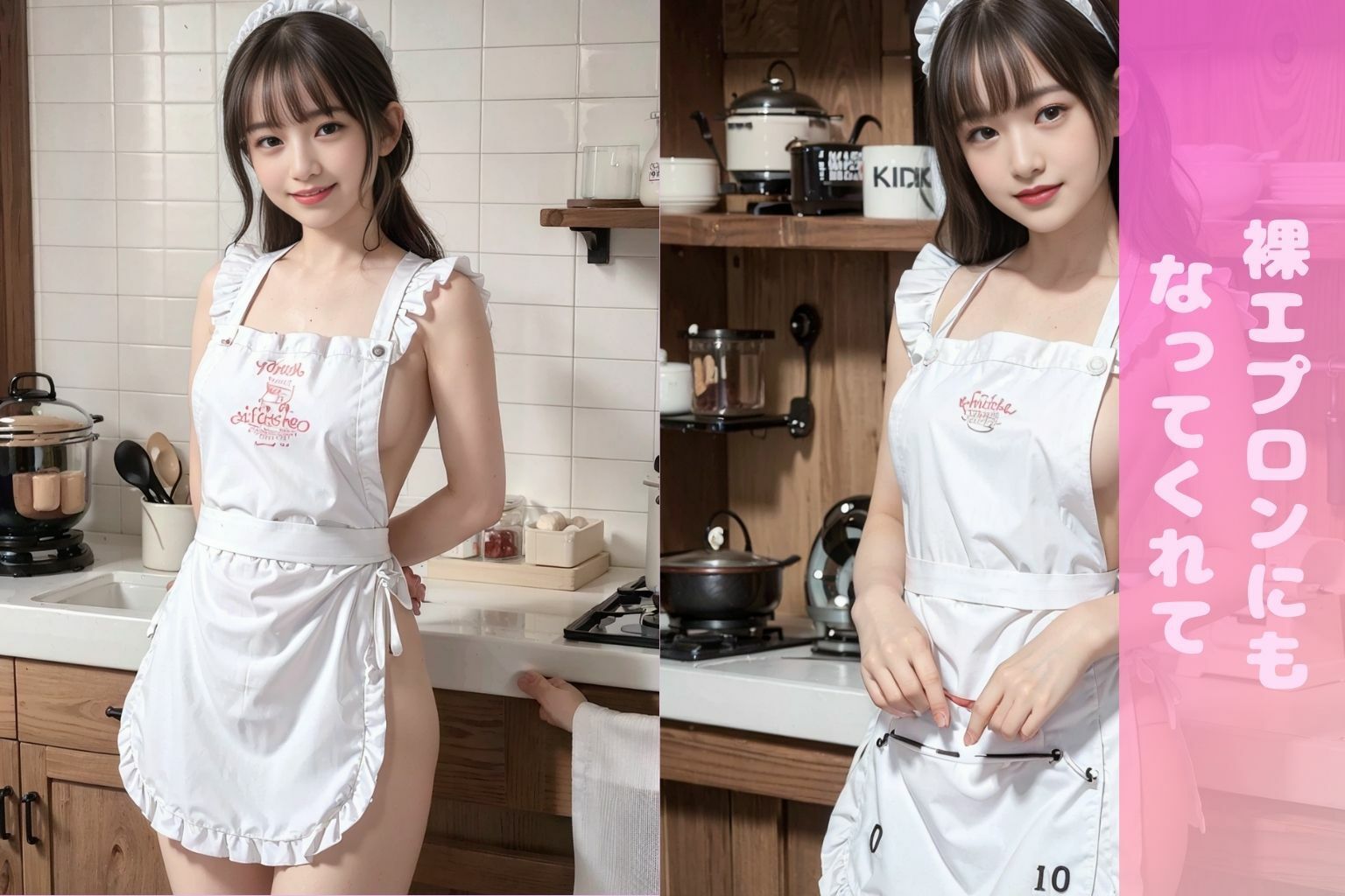 サンプル画像4:小悪魔メイド(女子○生AI画像) [d_342338]