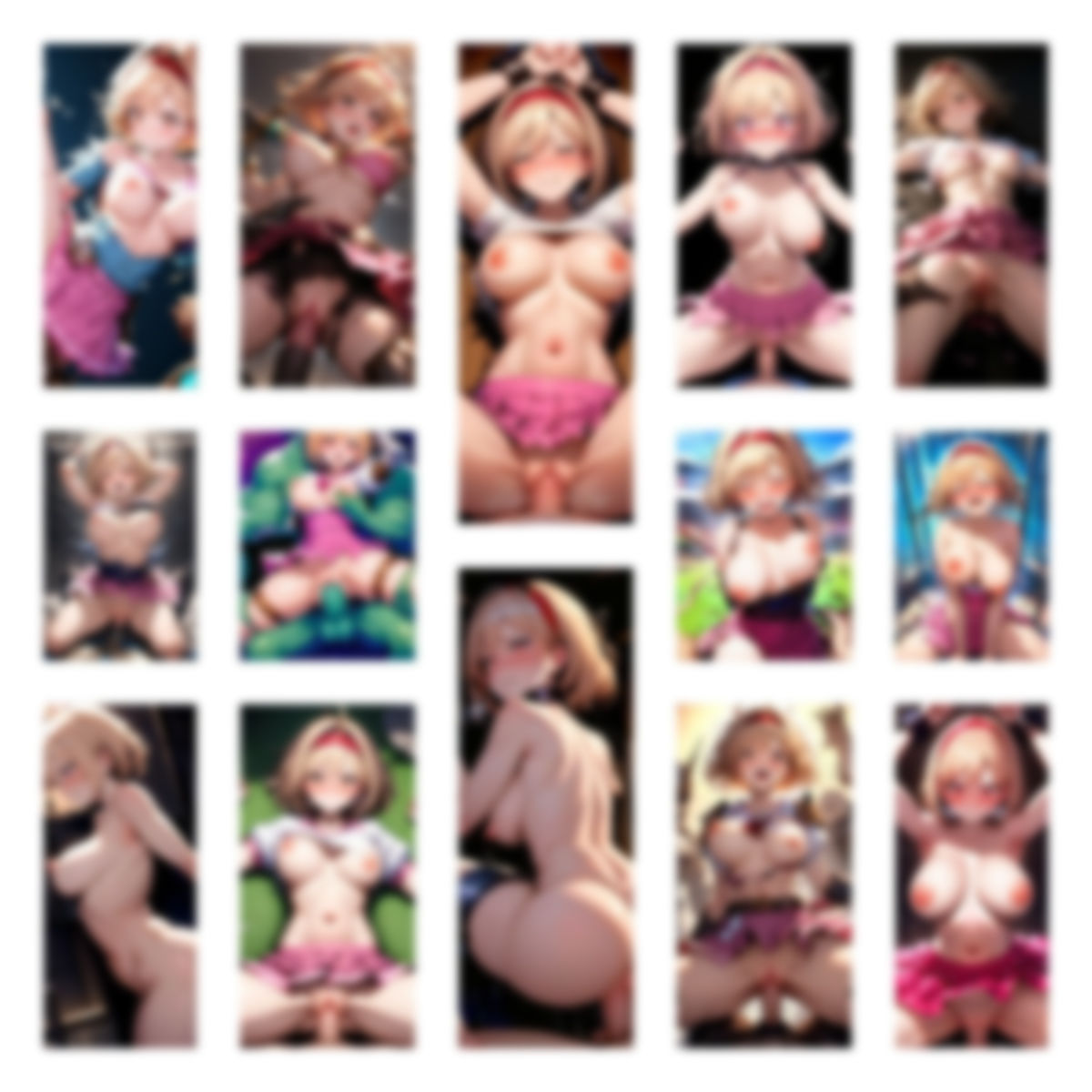 サンプル画像3:ヒロインピンチ！ジータちゃん 〜おっぱい丸出しで必死に戦うも敗北した団長の世界線〜（182枚）(AI美女サークル) [d_342435]