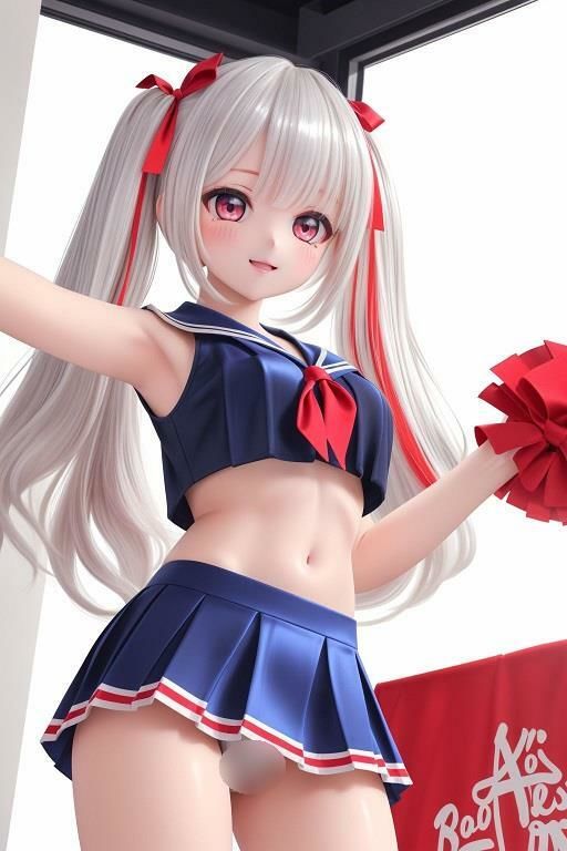 サンプル画像2:チアガールのローアングルパンチラ(D.P.H.) [d_342522]