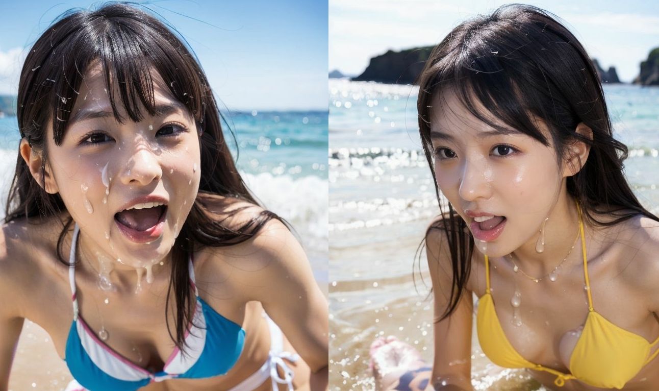 サンプル画像3:ぶっかけビーチ(アレン・アイランド) [d_342542]