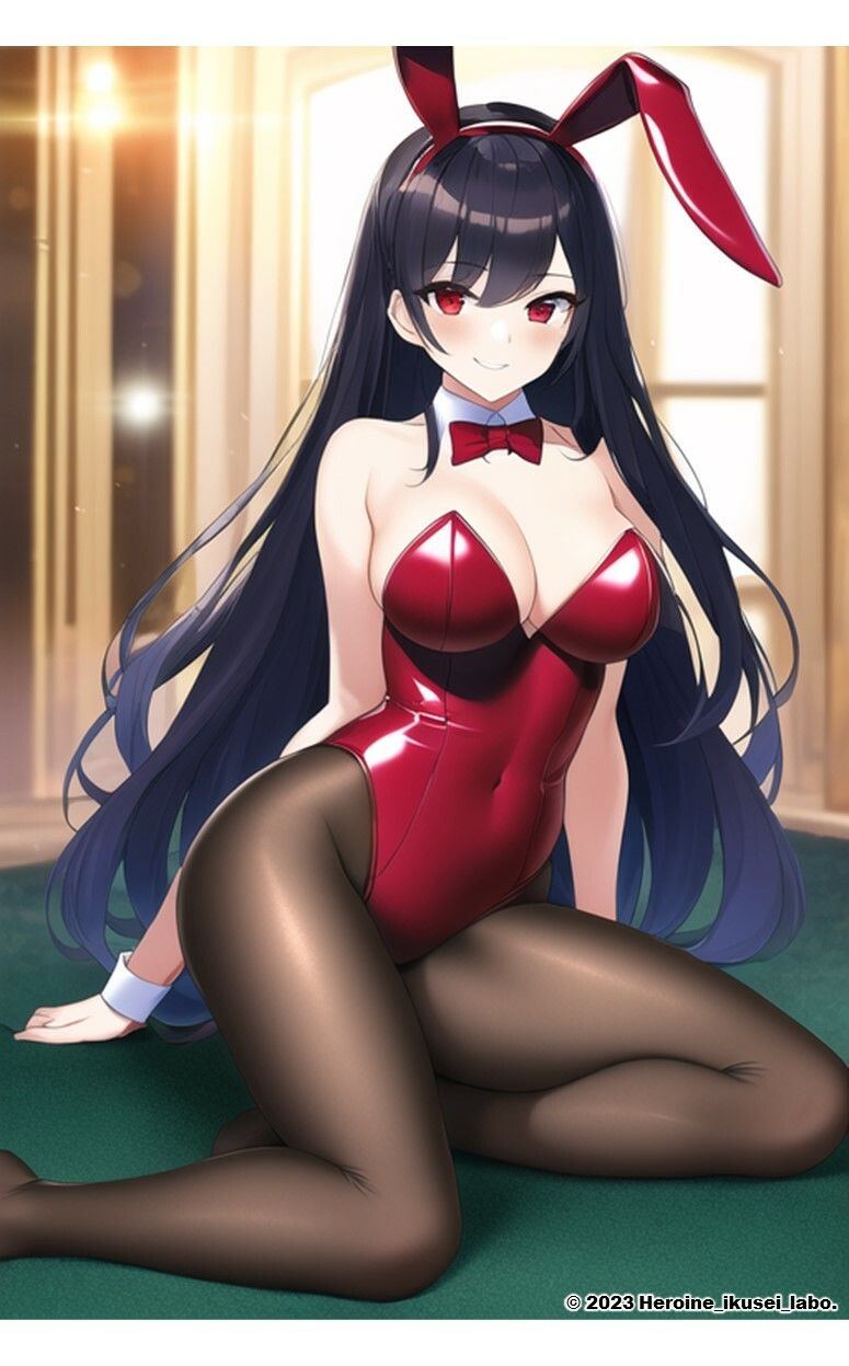 サンプル画像5:1つの呪文で生み出された100人のAI妄想美少女-8【みえちゃう？！ えちえちバニーガール女子編】(AIヒロイン研究会) [d_342590]