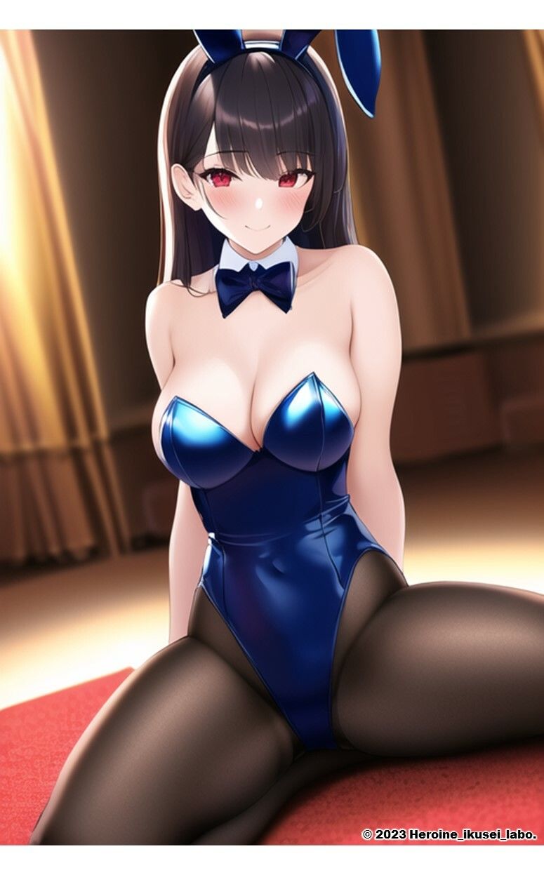 サンプル画像6:1つの呪文で生み出された100人のAI妄想美少女-8【みえちゃう？！ えちえちバニーガール女子編】(AIヒロイン研究会) [d_342590]