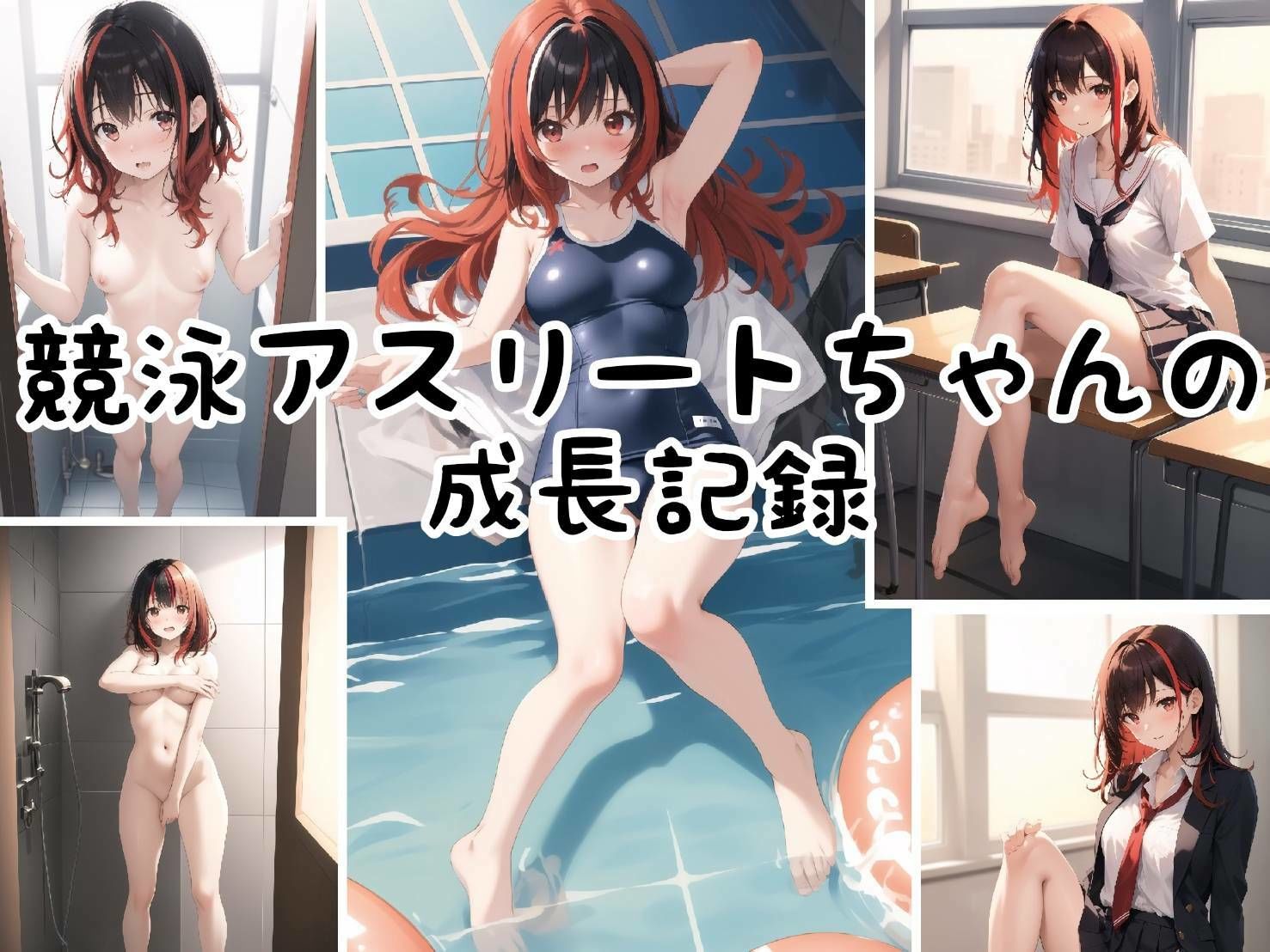 サンプル画像1:競泳アスリートちゃんの成長記録♪(性癖アンソロジー) [d_342612]