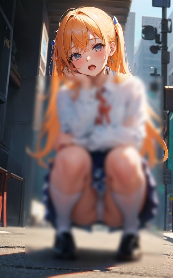 サンプル画像1:パンツ見てもいいよ 〜しゃがみパンチラ少女〜(ミルクキング3) [d_342624]