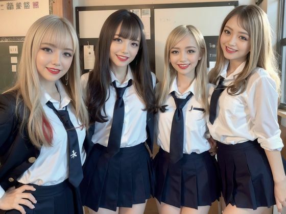 サンプル画像1:お尻の穴を大公開！女子校生ギャル【アナル】(AIシテルProject) [d_342627]