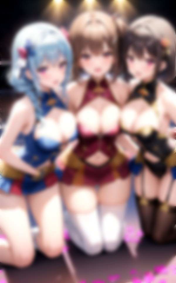 サンプル画像3:淫乱アイドル大集合！バイブ挿入しながらライブ！？ライブ後は・・・(アニメPRO) [d_342701]