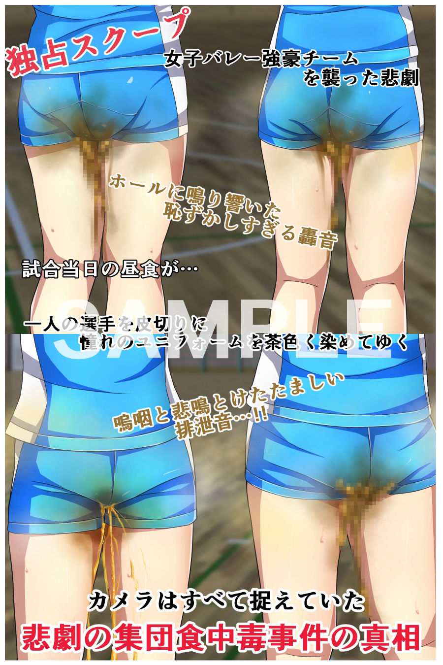 サンプル画像2:女子バレー集団うんち漏らし(メイヘム団) [d_342720]