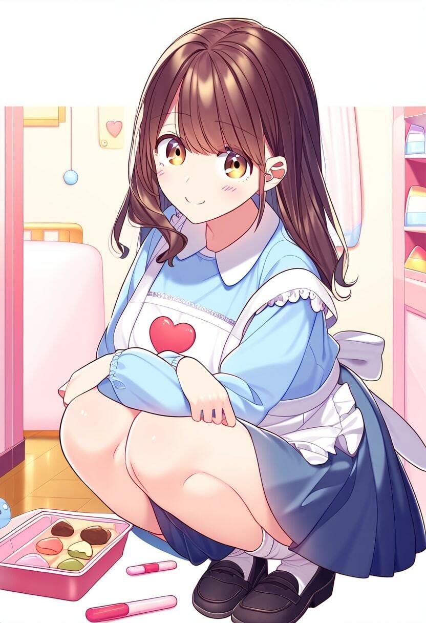 サンプル画像4:天然の巨乳保育士がパンチラで色仕掛け(みるく娘) [d_342736]