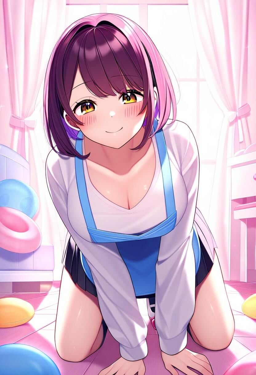 サンプル画像5:天然の巨乳保育士がパンチラで色仕掛け(みるく娘) [d_342736]