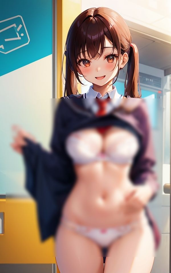 サンプル画像4:今日はこんなブラとパンツ 〜見せてあげるね〜(ミルクキング2) [d_342755]