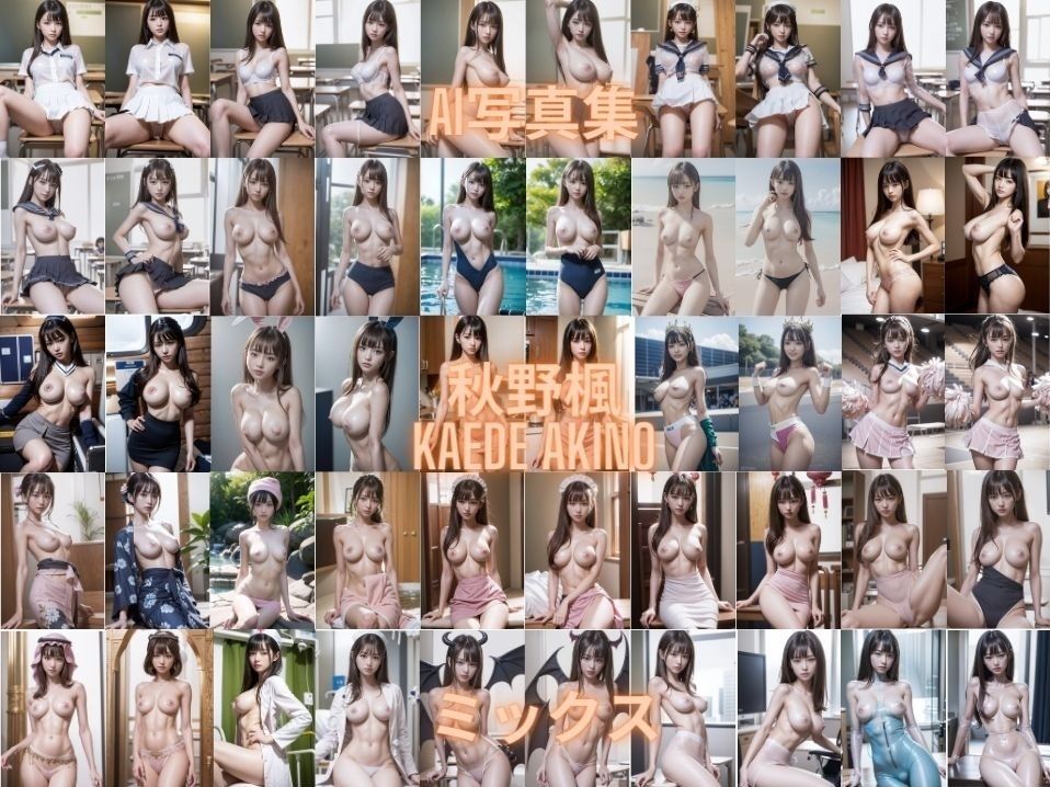 サンプル画像1:AI写真集 秋野楓 Kaede Akino ミックス(Premium Girls) [d_342787]