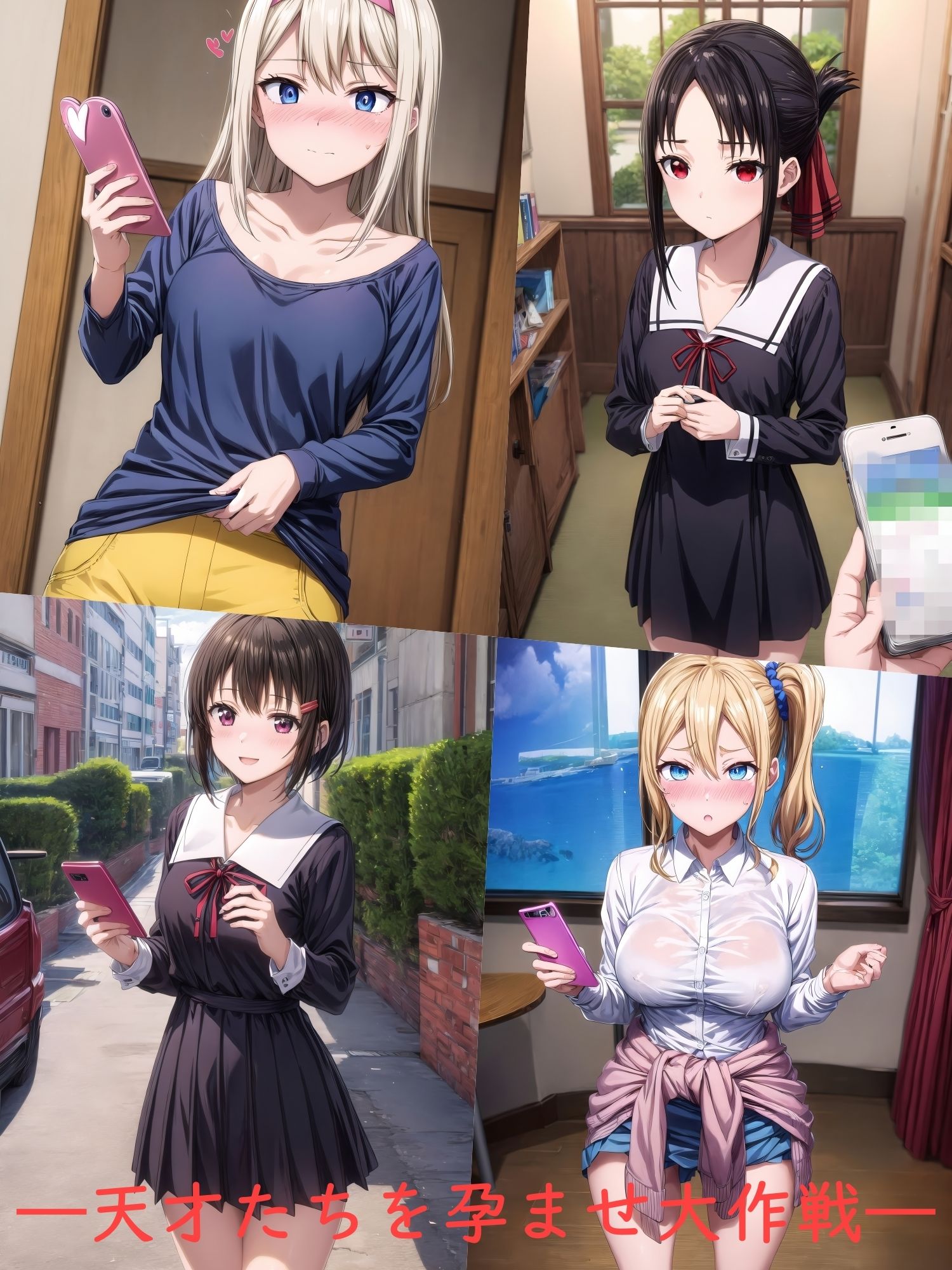 サンプル画像1:催●スマホ・かぐや様たちは堕とされる ―天才たちを孕ませ大作戦―(仮想事務所) [d_342834]