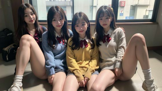 サンプル画像4:制服美少女シリーズ 美少女ノーパン大集合！？(制服美女ん) [d_342855]