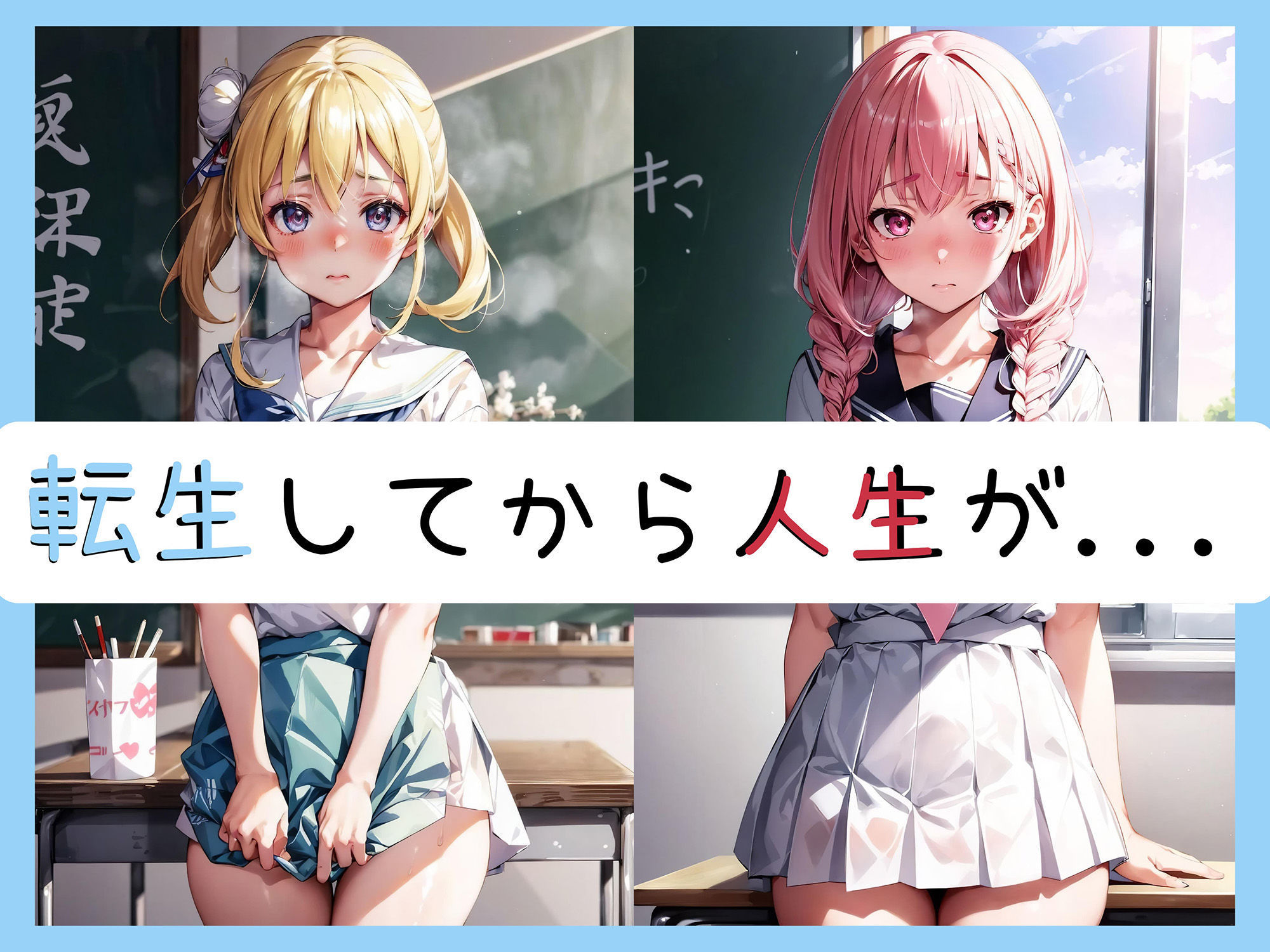 サンプル画像1:絶世の美男子に転生したら可愛い同級生とSEXやり放題な件w(High Quality boy) [d_342895]