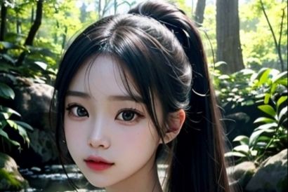 サンプル画像1:温泉AI女子〜とある森林の秘湯編〜(AI彼女プレミアム) [d_342899]