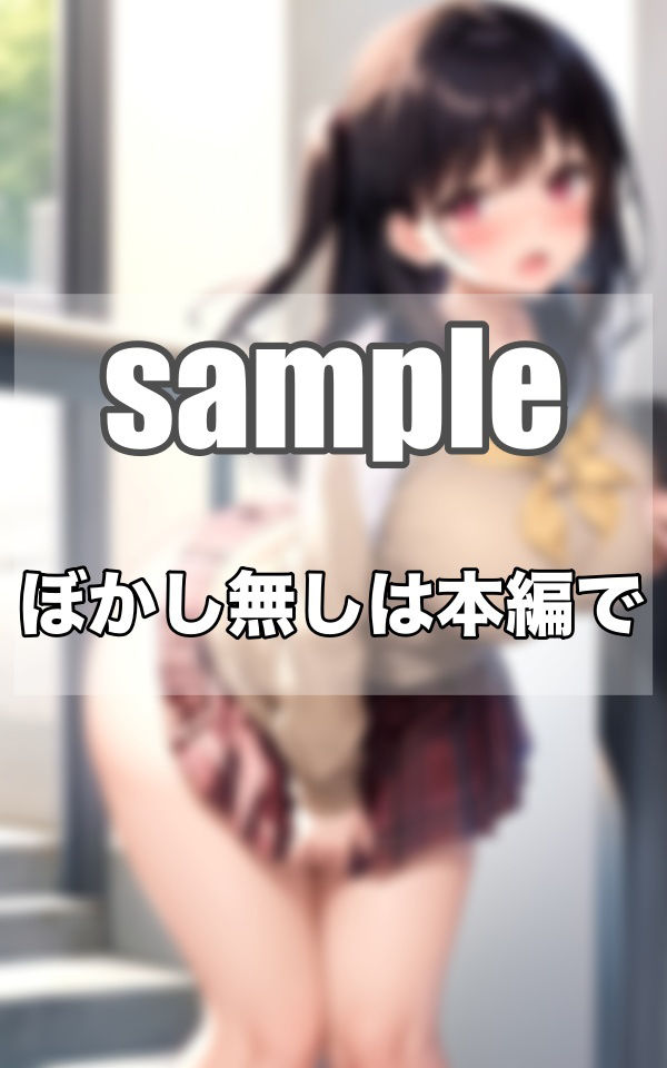 サンプル画像2:毎朝出会うお尻丸見えのえっちな巨乳の美少女達(むにむにの森) [d_342944]