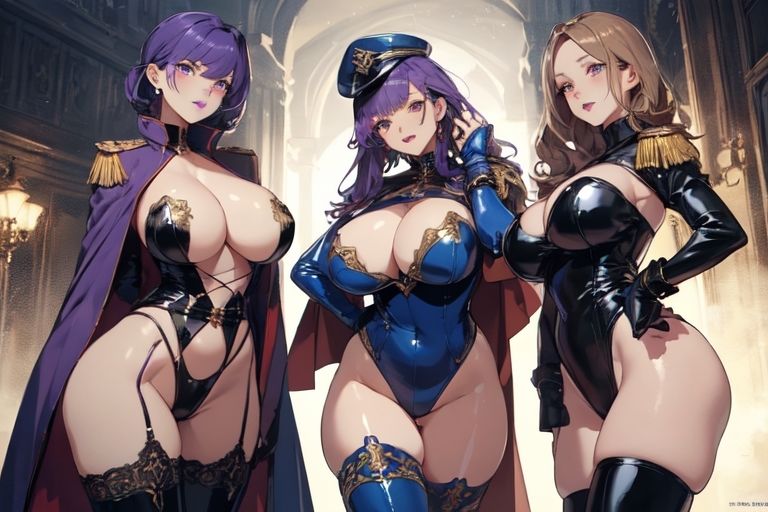 サンプル画像2:【微エロ】ハイレグボンデージ女幹部軍団イラスト集【総枚数224枚】(満点星) [d_342960]