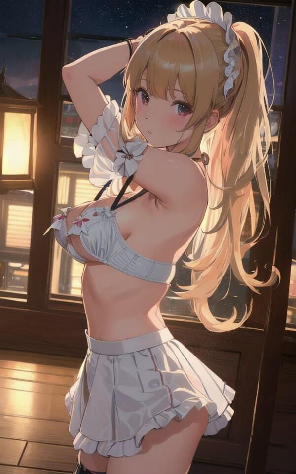 サンプル画像1:金髪美女 メイド下着で誘惑 48人収録(美女クラブ) [d_342995]