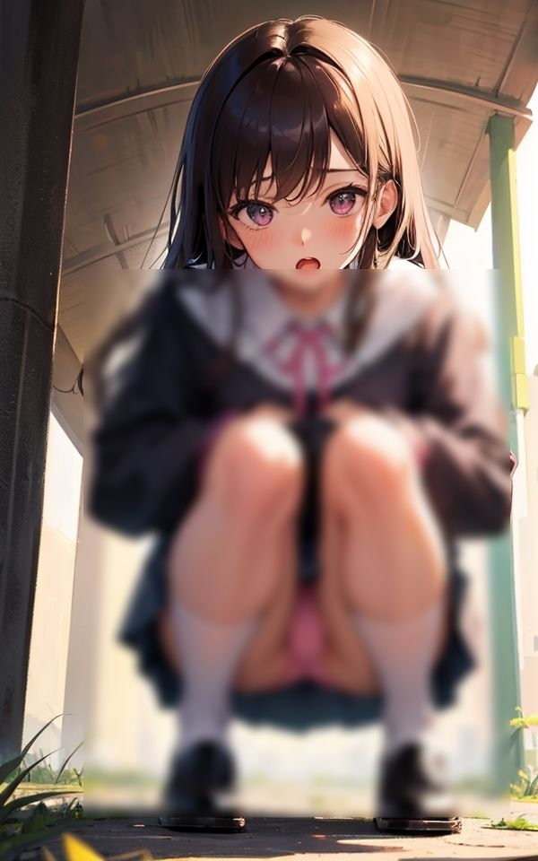 サンプル画像1:エッチなパンチラ少女 〜卑猥なしゃがみパンチラ〜(ペロメロン) [d_343169]