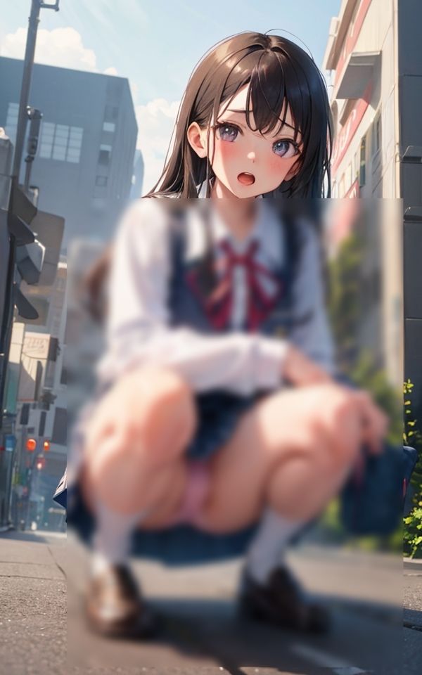 サンプル画像2:エッチなパンチラ少女 〜卑猥なしゃがみパンチラ〜(ペロメロン) [d_343169]