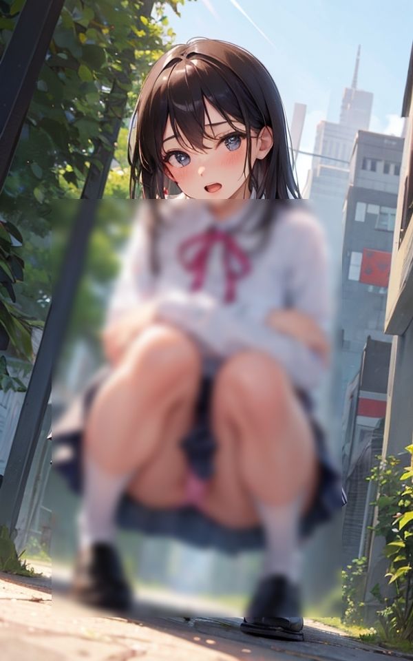 サンプル画像3:エッチなパンチラ少女 〜卑猥なしゃがみパンチラ〜(ペロメロン) [d_343169]