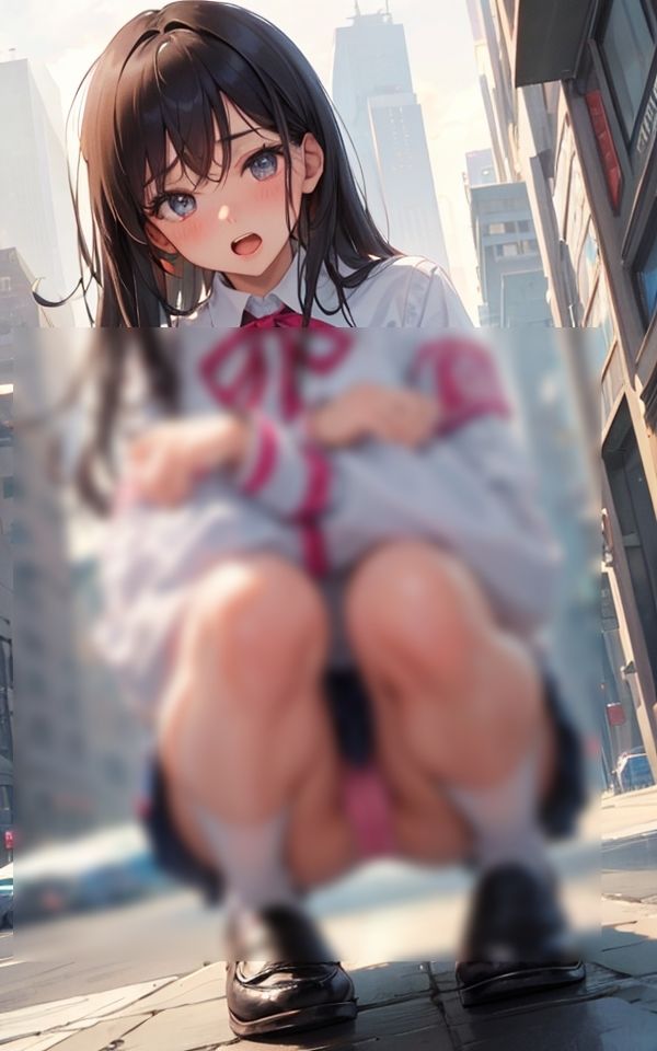 サンプル画像4:エッチなパンチラ少女 〜卑猥なしゃがみパンチラ〜(ペロメロン) [d_343169]