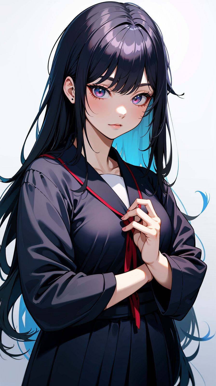 サンプル画像2:人気No.1の先輩｜AI生成集 女子校生 先輩 制服(みきりん) [d_343193]