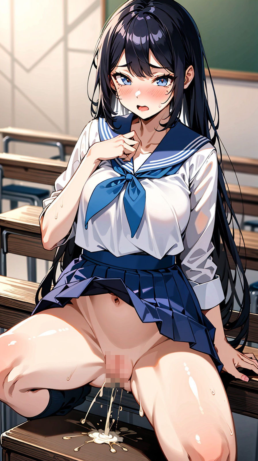 サンプル画像4:人気No.1の先輩｜AI生成集 女子校生 先輩 制服(みきりん) [d_343193]