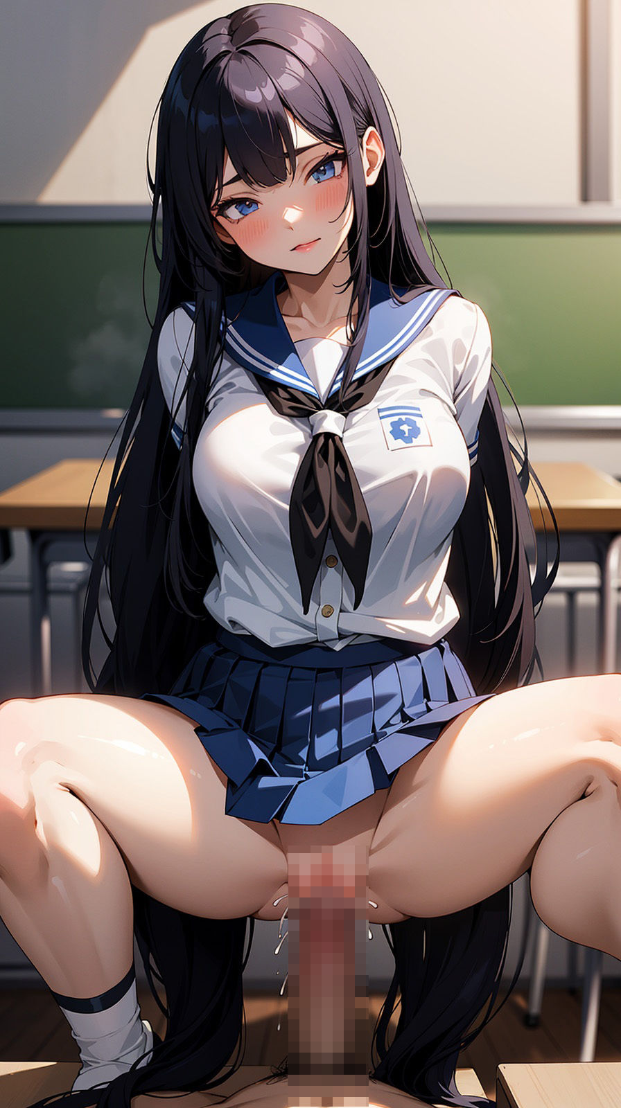 サンプル画像5:人気No.1の先輩｜AI生成集 女子校生 先輩 制服(みきりん) [d_343193]