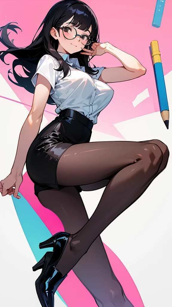 サンプル画像2:【微エロ】フェチコレVol.6 白シャツ・タイトスカートの巨乳OLコレクション【総枚数157枚】(満点星) [d_343234]