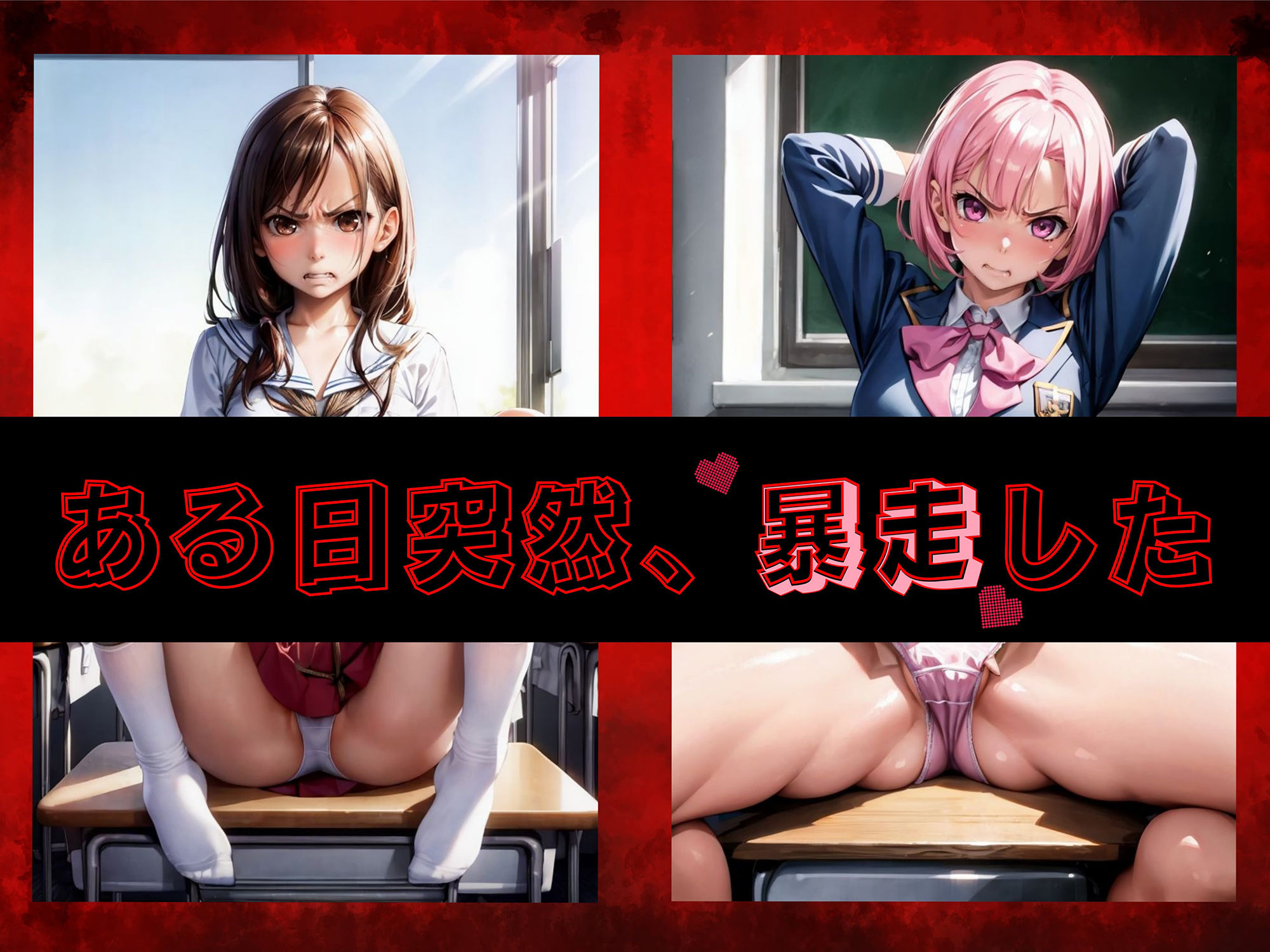 サンプル画像2:優等生が学年の美人を暴走レ●プ(High Quality boy) [d_343346]