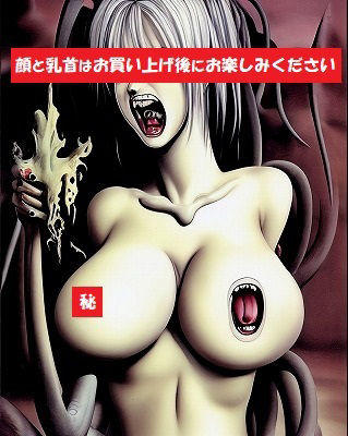 サンプル画像1:恐怖！この巨乳魔女はパイズリ厳禁！乳首の口でチ〇ポを噛み落とされます！(MUTANTITS) [d_343366]