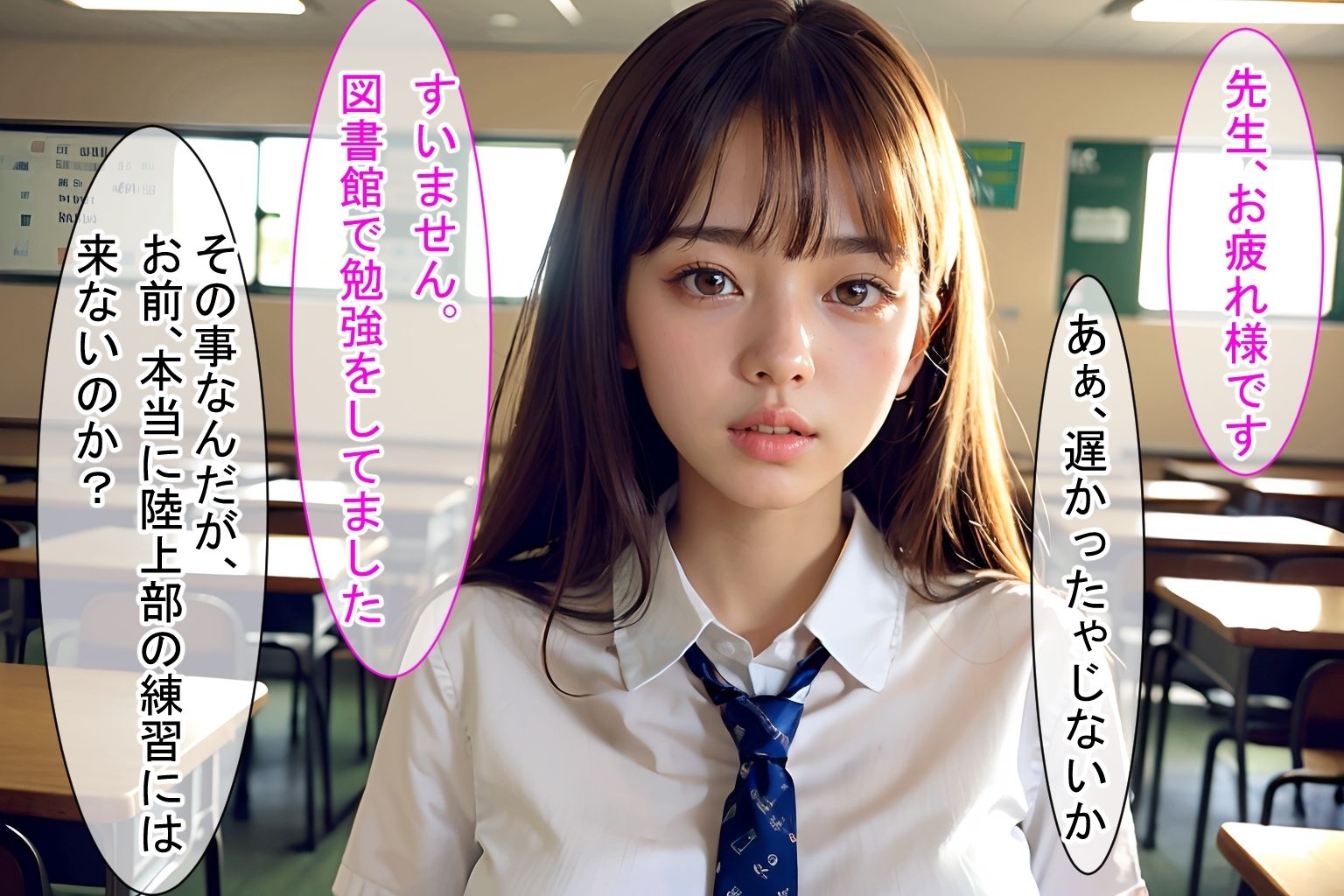 サンプル画像1:「もう飲んで良いですか？」清楚系J●は、まさかのザーメン好きな変態(官能マンガ（Mスタ）) [d_343388]