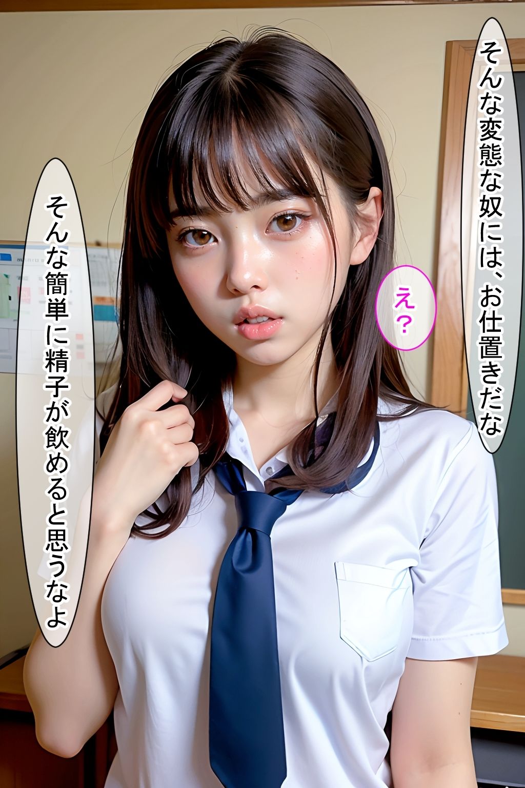 「もう飲んで良いですか？」清楚系J●は、まさかのザーメン好きな変態
