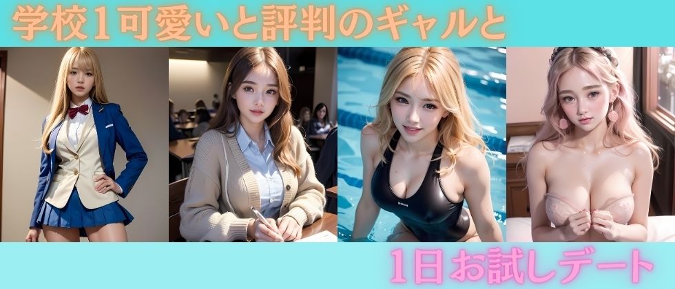 サンプル画像1:噂の美人ギャルとラブラブデートしてみた件！！(ArtSchool) [d_343451]