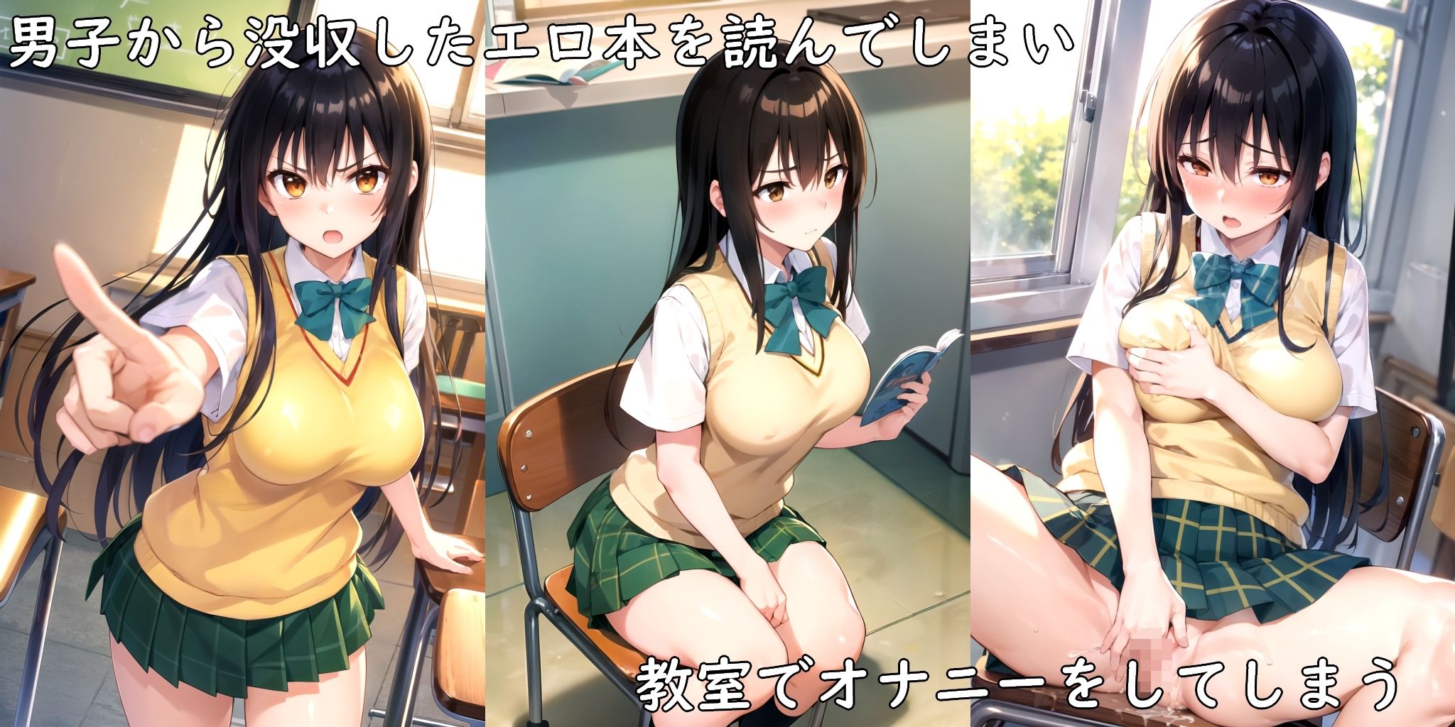 サンプル画像1:よくある話 〜弱みを握られた少女が男たちに犯●れる話〜(AI画商) [d_343478]