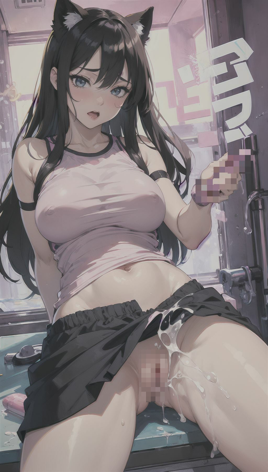 サンプル画像3:美女達の着衣オナニー27(AI爆美女エロ写真集) [d_343554]