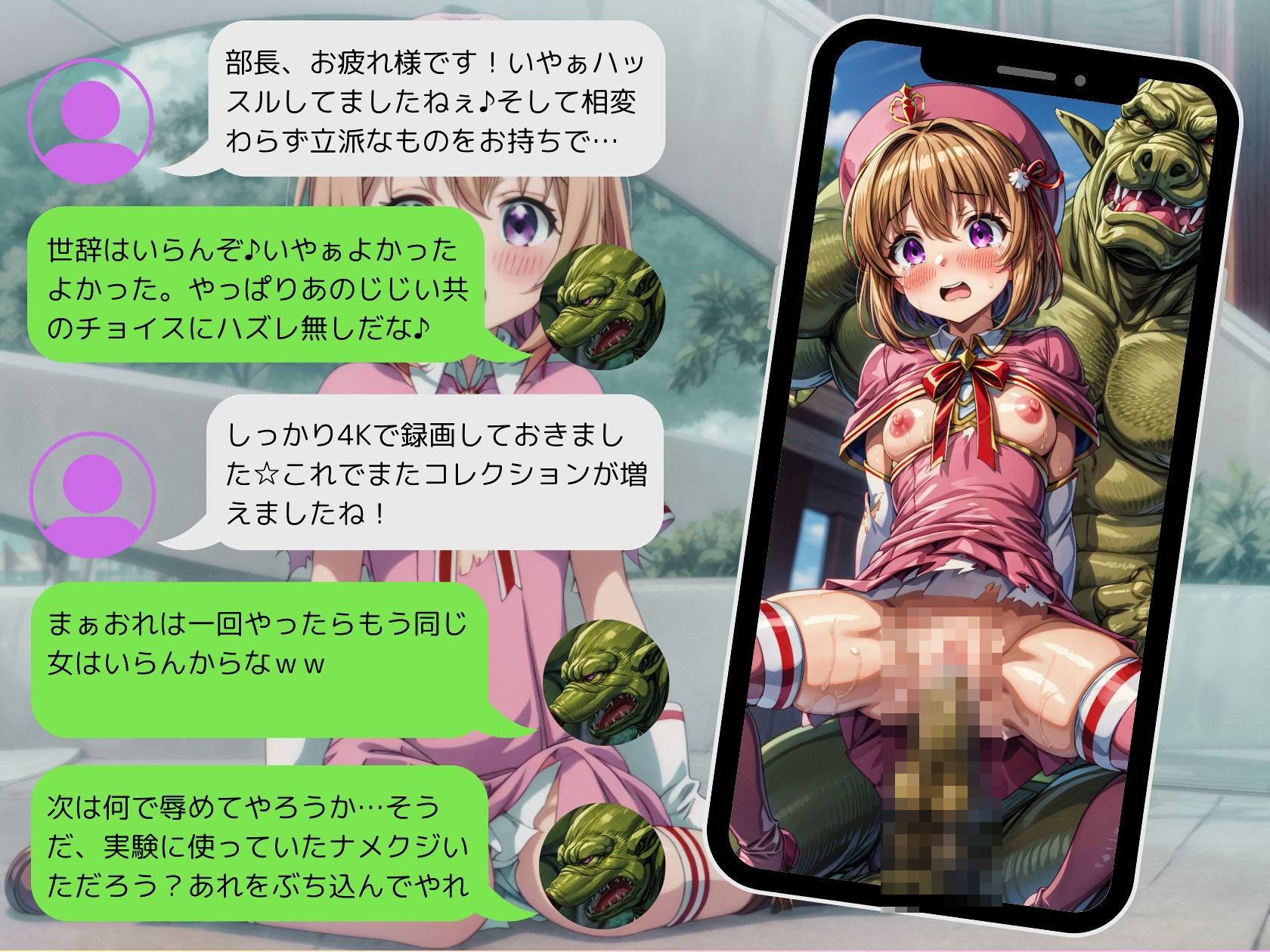 サンプル画像6:落ちこぼれの魔法少女(絵心あいのAI生成アトリエ) [d_343585]