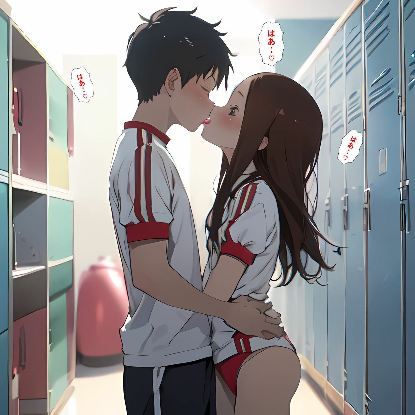 サンプル画像4:先輩と高木さん(鮫島猛) [d_343632]